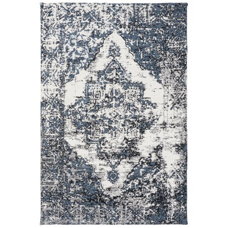 Safavieh 6 x 9 ft. Classic Vintage Rectangle Power Loomed Rug Navy & Ivory CLV703N-6